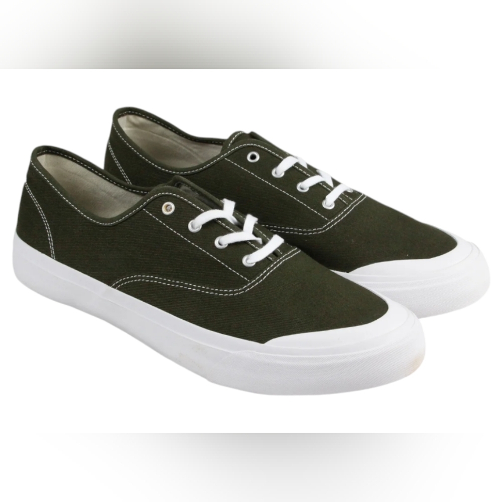 HUF Cromer VC63002 Mens Green Canvas Low Top Skate Sneakers Streetwear‎ 11½